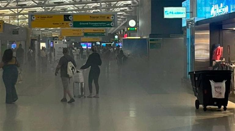 Aeropuerto JFK incendio