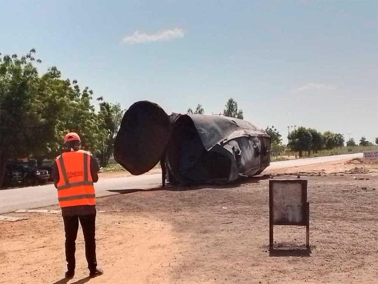 Explosión de pipa con combustible deja al menos 105 muertos en Nigeria (Foto: @nemanigeria)