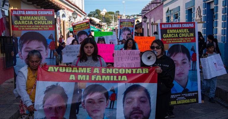 familiares siete desaparecidos Chiapas San Cristobal Casas