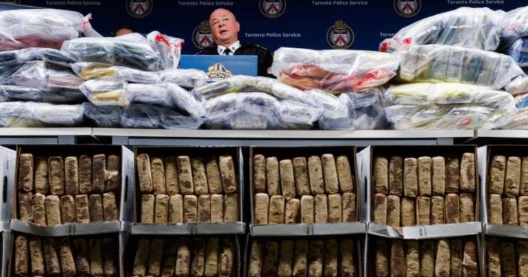 decomisan 835 kilos cocaina Canada CJNG