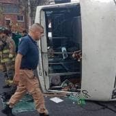 vuelca microbus Tlalnepantla 15 heridos