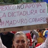 protestan Maduro embajada Mexico venezolanos